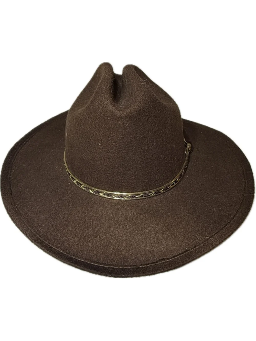 Western Express Kids Brown Cowboy Hat Size L Youth Wool Felt Western Ranch Style